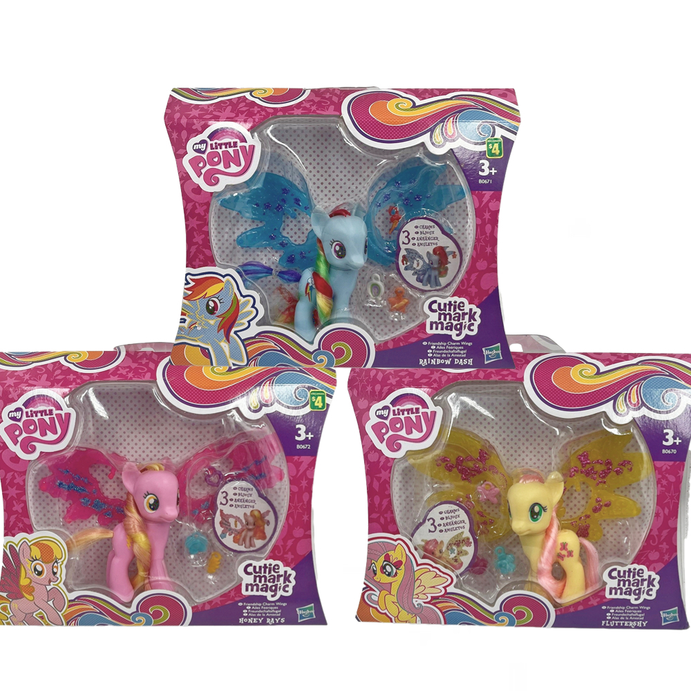 8cm Hasbro Original My Little Pony Action Figure Model Toy Collection Hobby Gift - My Little Pony Plush