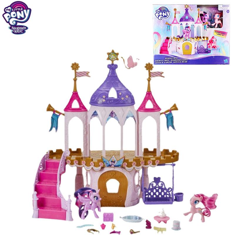 Child My Little Pony Castle Toy Kawaii Girl Model Doll Apple Jack Anime Cartoon Figure Daughter - My Little Pony Plush