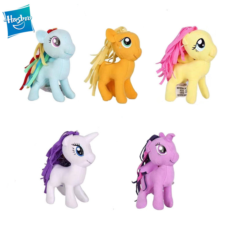 Hasbro My Little Pony Twilight Sparkle Rainbow Dash Applejack Rarity Animal Figures Cartoon Plush Toys Cute - My Little Pony Plush